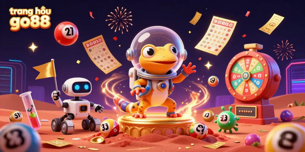 Enjoy the thrilling world of gambling with "trang chủ go88" in this vibrant casino adventure scene.