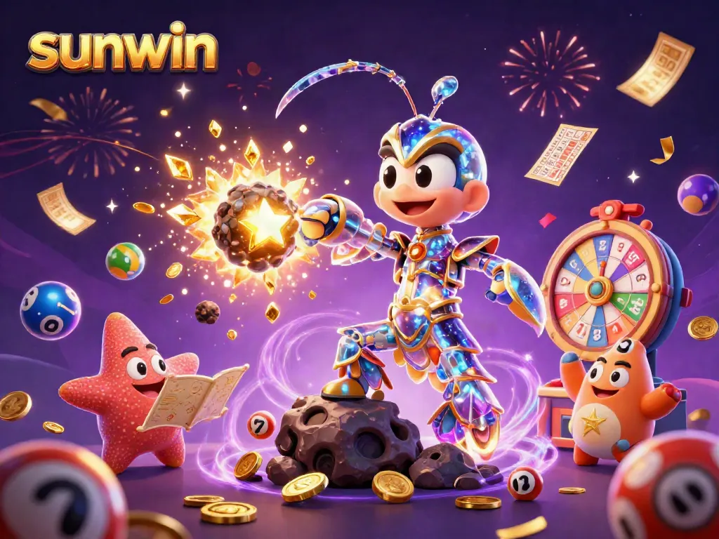 Engage with sunwin's vibrant gaming experience through a colorful galactic scene.
