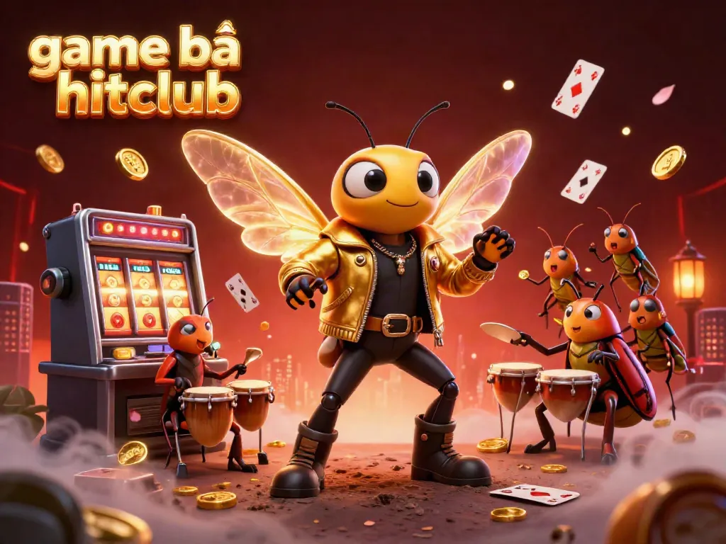 Experience the excitement of game bài hitclub with dynamic characters and vibrant casino-themed elements.